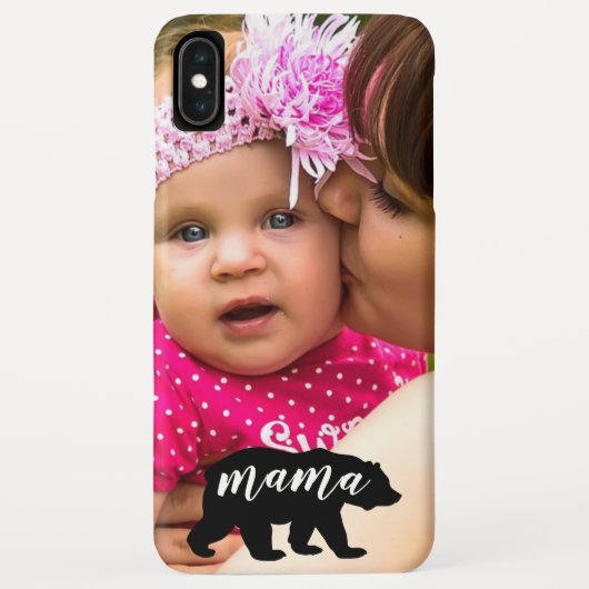 Aangepaste Beer moeder en kind foto Case-Mate iPhone Case (Achterkant)