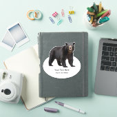 Aangepaste Beer Natuur Wildlife Thema Sticker Labe (iPad Cover)
