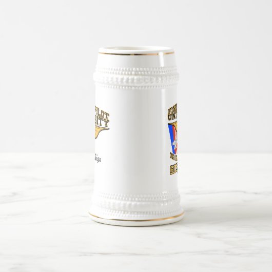 Aangepaste Beer Stein met roepteken Bierpul (Center)