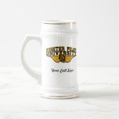 Aangepaste Beer Stein met roepteken Bierpul (Links)