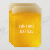 Aangepaste BEER-uitnodigingen Kaart (Voorkant / Achterkant)