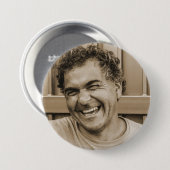 Aangepaste begrafenis | Geboortedag | Foto van de  Ronde Button 7,6 Cm (Voorkant /achterkant)