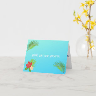 Aangepaste begroeting voor Island Escape Kaart