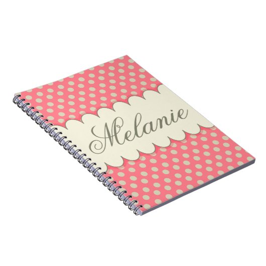 aangepaste beige roze kleurpotten notitieboek (Rechterzijde)