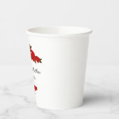 Aangepaste bekers voor weduwpapier met rode rozen (Links)