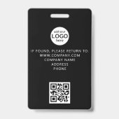 Aangepaste bemanningslid QR-code evenement Marblin Badge (Achterkant)