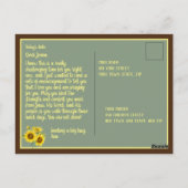 Aangepaste bemoedigende Bijbeltekst Briefkaart (Achterkant)