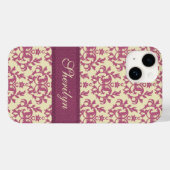 Aangepaste benaming voor dradenroze pink Case-Mate iPhone case (Achterkant (horizontaal))