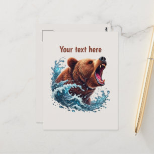 Aangepaste berenliefhebbers briefkaart
