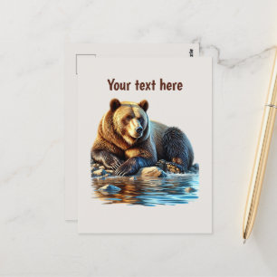Aangepaste berenliefhebbers briefkaart