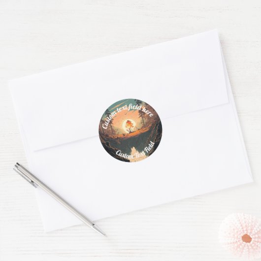 AANGEPASTE bergachtige outdoor landschap sticker (Envelop)