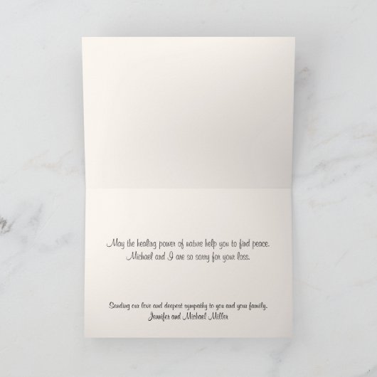 Aangepaste Bergdal Vredige Stroom Betuiging van Me Kaart (Binnen)