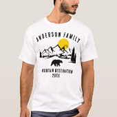 Aangepaste bergroute t-shirt (Voorkant)