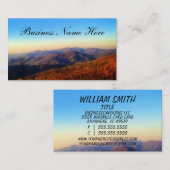 Aangepaste bergtop achtergrond visitekaartje (Voorkant / Achterkant)