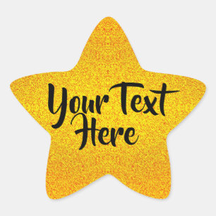 Aangepaste bericht Gouden Ster Award Glitter Tex Sticker