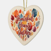 Aangepaste bericht Thanksgiving Hosting Gift Ornam Keramisch Ornament (Links)
