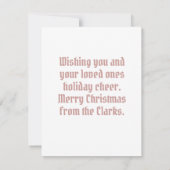 Aangepaste Bericht Zwarte Pommerse Krans Kaart (Achterkant)