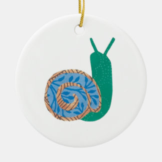 Aangepaste berichtenversiering slak keramisch ornament