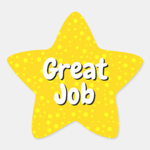 Aangepaste berichttekst (Glitter Gouden Ster) Gewe Ster Sticker