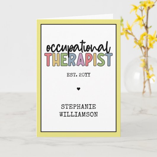 Aangepaste beroepsethandelaar OT Kaart (Gele Bloem)