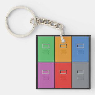 Aangepaste bestandskabinetsketen sleutelhanger