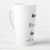 Aangepaste Beste Baas Ooit Latte Mok (Linkerhoek)