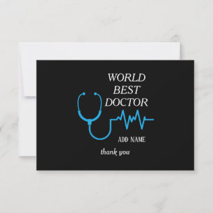 Aangepaste Beste Dokter Ooit Afstudeer Waardering Bedankkaart