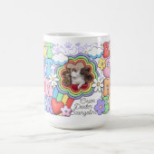 Aangepaste beste kattenmoeder ooit gepersonaliseer koffiemok (Center)