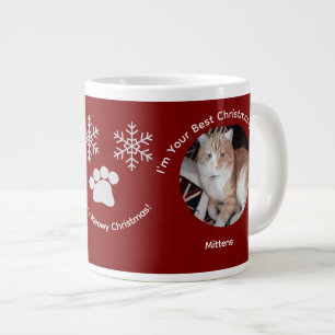 Aangepaste Beste Kerstcadeau Kat Foto Speciale Mok