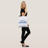 Aangepaste beste leraar moderne leuke canvas tas (Op model)