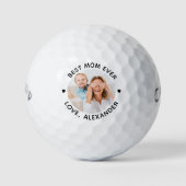 Aangepaste beste mam ooit - Aangepaste fotokalende Golfballen (Voorkant)