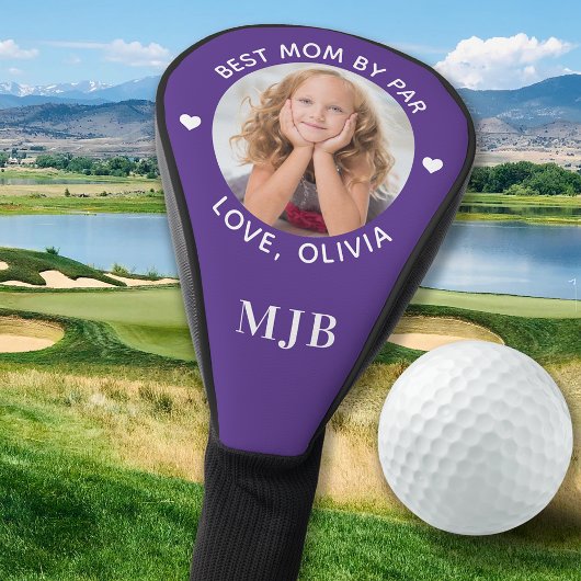 Aangepaste beste mama ooit door par Paarse moderne Golfheadcover