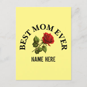 Aangepaste Beste Moeder Ooit Moeder Naam Briefkaart