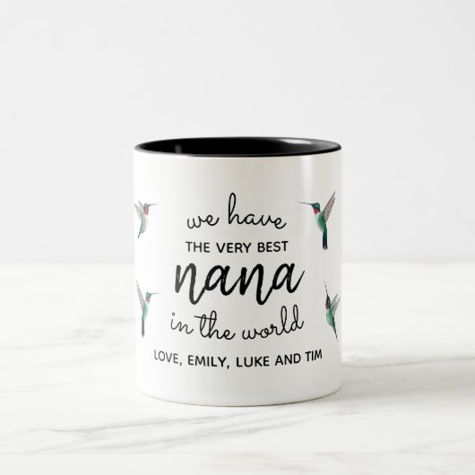 Aangepaste beste Nana-Mok Tweekleurige Koffiemok (Center)