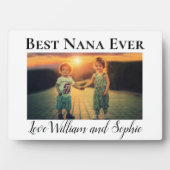 Aangepaste beste Nana-ooit foto Fotoplaat (voorkant)