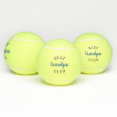 Aangepaste beste opa papa gramps ooit tennisballen (Multi)