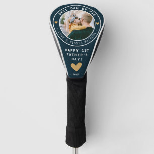 Aangepaste Beste Papa door Par Foto 1ste Vaderdag Golfheadcover