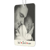 Aangepaste beste papa ooit 2 foto luchtverfrisser (Links)