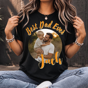 Aangepaste 'Beste papa ooit' foto - Vaderdag cadea T-shirt