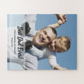 Aangepaste beste papa ooit! Foto Vaderdag Legpuzzel (Horizontaal)