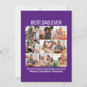 Aangepaste Beste Papa Ooit Vaderdag 9 Foto Collage Feestdagenkaart (Voorkant)