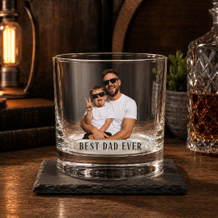 Aangepaste Beste Papa Ooit, Vaderdag Cadeau voor P Whisky Glas