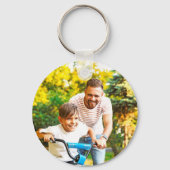 Aangepaste beste vader ooit vader`s dag foto sleutelhanger (Achterkant)