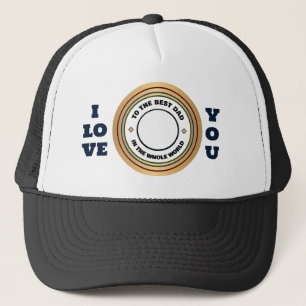 Aangepaste beste vader vader foto personaliseren trucker pet