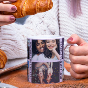 Aangepaste beste vrienden voor altijd 6 Foto Koffiemok