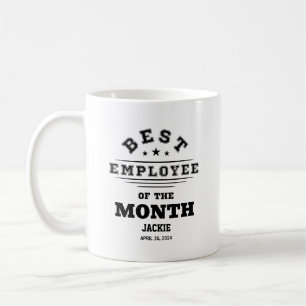 Aangepaste Beste Werknemer Van De Maand Jaar Taak Koffiemok