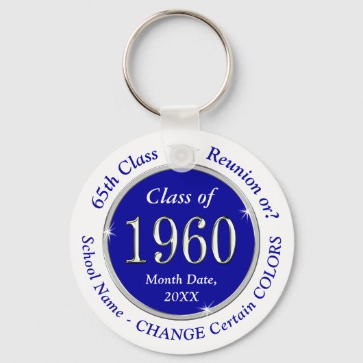 Aangepaste bestelklasse van 1954-klasse reünie-cad sleutelhanger (Voorkant)