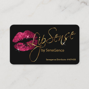 Aangepaste bestelling - Hot-roze glitter en Gold 2 Visitekaartje
