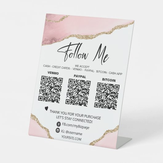 *~* AANGEPASTE bestelling Reclamebord Met Voetstuk (Voorkant)