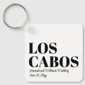 Aangepaste Bestemming Trouwdag Welkom in Los Cabos Sleutelhanger (Voorkant)
